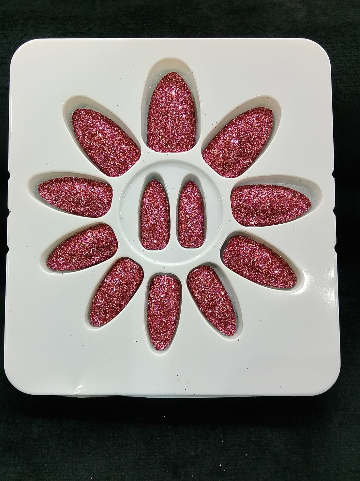 WhatsApp Image 2026-02-21 at 1.05.38 AM (2) Almond Glitter Press On Nails – Reusable Medium Length Salon Quality 12 - Image 1