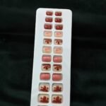 Printed Short Nails C - Pre glued