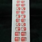 Printed Short Nails J - Pre glued