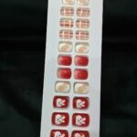 Printed Short Nails H - Pre glued