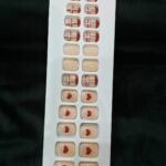 Printed Short Nails K - Pre glued