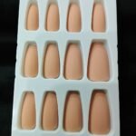 Coffin Solid Press On Nails – Pre-Glued & Reusable 12