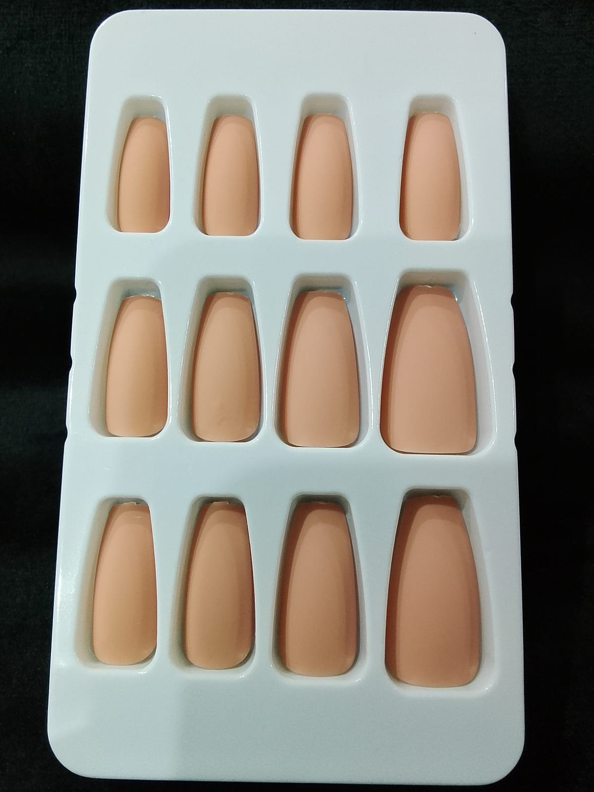 WhatsApp Image 2026-02-21 at 1.07.08 AM Coffin Solid Press On Nails – Pre-Glued & Reusable 12 - Image 1
