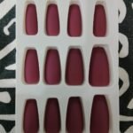 Coffin Solid Press On Nails – Pre-Glued & Reusable 7