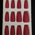 Coffin Solid Press On Nails – Pre-Glued & Reusable 4