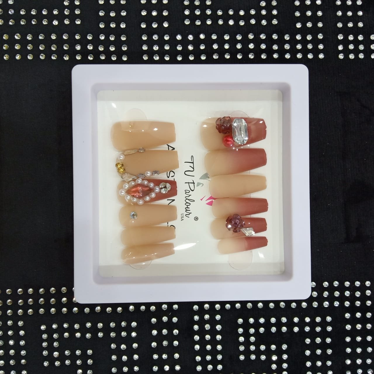 WhatsApp Image 2026-02-21 at 1.11.25 AM (2) Coffin Bridal/Luxury Press On Nails – Trendy Reusable Nail Set 5 - Image 1