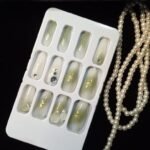 Coffin 3D Press On Nails -- Pre glued/Reusable 8