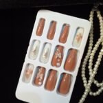 Coffin 3D Press On Nails -- Pre glued/Reusable 4