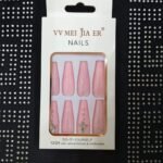 Coffin Fancy/Luxury Press On Nails – Trendy Reusable Nail Set 21