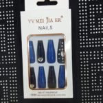 Coffin Fancy/Luxury Press On Nails – Trendy Reusable Nail Set 13