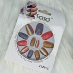 Almond Printed Press On Nails – Ready to Wear, Long-Lasting & Reusable 18