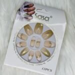 Almond Printed Press On Nails – Ready to Wear, Long-Lasting & Reusable 15
