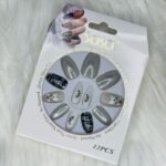 AlmondPrinted Press On Nails – Ready to Wear, Long-Lasting & Reusable 16
