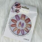 Almond Printed Press On Nails – Ready to Wear, Long-Lasting & Reusable 14