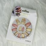 Almond Printed Press On Nails – Ready to Wear, Long-Lasting & Reusable 12