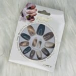 Almond Printed Press On Nails – Ready to Wear, Long-Lasting & Reusable 10