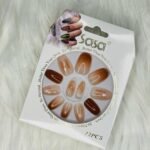 Almond Printed Press On Nails – Ready to Wear, Long-Lasting & Reusable 7