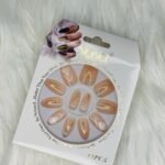 Almond Printed Press On Nails – Ready to Wear, Long-Lasting & Reusable 1