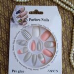 Almond Printed Press On Nails – Ready to Wear, Long-Lasting & Reusable 24