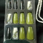 Coffin Nail Art Press On Nails – Pre-Glued & Reusable 20