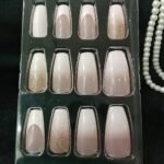 Coffin Nail Art Press On Nails – Pre-Glued & Reusable 10