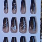 Coffin Nail Art Press On Nails – Pre-Glued & Reusable 25