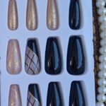 Coffin Nail Art Press On Nails – Pre-Glued & Reusable 22