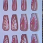 Coffin Nail Art Press On Nails – Pre-Glued & Reusable 21