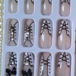 Coffin 3D Press On Nails -- Pre glued/Reusable 32