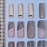 Coffin 3D Press On Nails -- Pre glued/Reusable 28