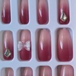 Coffin 3D Press On Nails -- Pre glued/Reusable 25