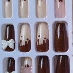 Coffin 3D Press On Nails -- Pre glued/Reusable 23