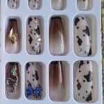 Coffin 3D Press On Nails -- Pre glued/Reusable 14