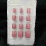 Short Solid Glossy Press On Nails – Solid Color Pre-Glued Nail Set 2