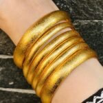 Classic Golden Bangles Set – Elegant Stackable Bangles