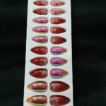 Fancy Rain Drop Press On Nails – Pre-Glued Easy Stick On Nails 17