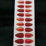 Fancy Rain Drop Press On Nails – Pre-Glued Easy Stick On Nails 19