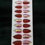 Fancy Rain Drop Press On Nails – Pre-Glued Easy Stick On Nails 28