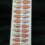 Fancy Rain Drop Press On Nails – Pre-Glued Easy Stick On Nails 25