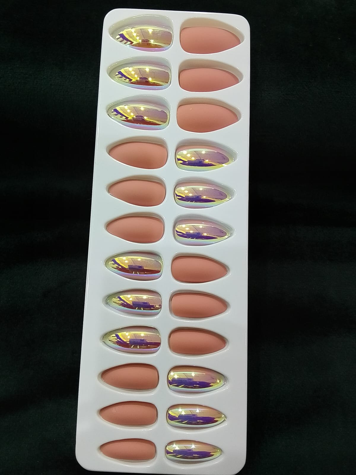 WhatsApp Image 2026-03-07 at 9.22.20 PM (2) Fancy Rain Drop Press On Nails – Pre-Glued Easy Stick On Nails 25 - Image 1