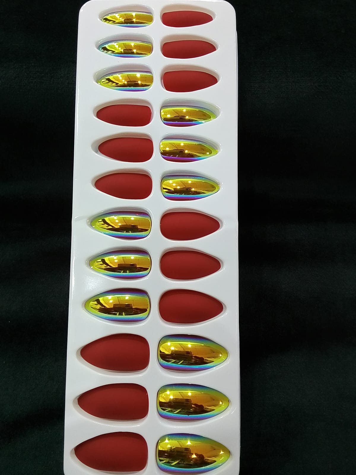 WhatsApp Image 2026-03-07 at 9.22.20 PM (3) Fancy Rain Drop Press On Nails – Pre-Glued Easy Stick On Nails 24 - Image 1